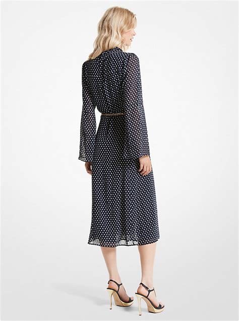 dillards michael kors polka dot dresses|Polka Dot Georgette Pleated Dress .